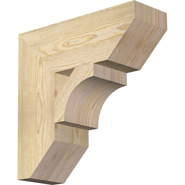 Ekena Millwork Westlake Slat Rough Sawn Bracket, Douglas Fir, 6"W x 18"D x 18"H BKT06X18X18WTL06RDF - main